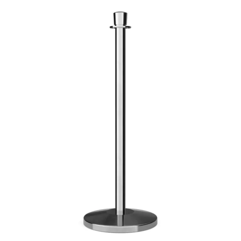 Silver Stanchion Post